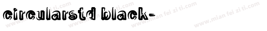 circularstd black字体转换